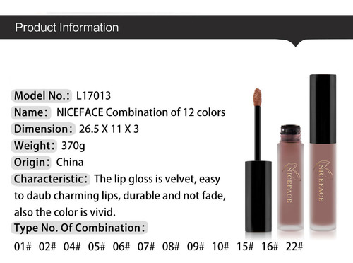 Set Combinado De Lápiz Labial, Color Y Brillo, No Se Decolor