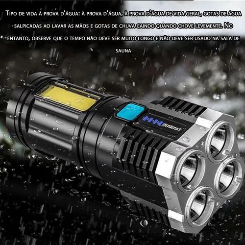 Mini Linterna Led Recargable Por Usb Muy Fuerte Para Pesca