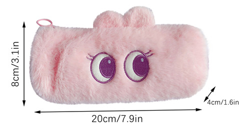 Estuche De Peluche Para Lápices D Girl Con Forma De Corazón