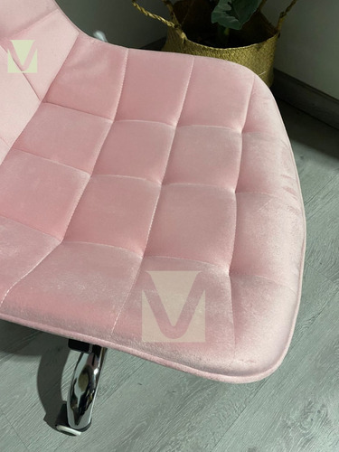 Silla De Escritorio Macron Diseño Capitone Tapiz Terciopelo