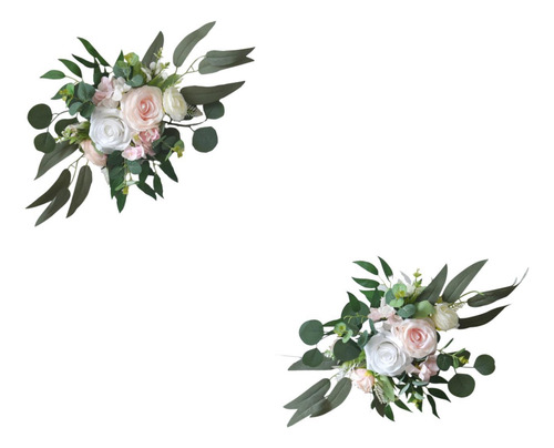 2 Piezas Arch Flores Flores Flores Flores De Flores Rosadas