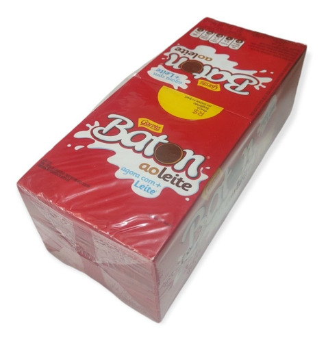 Chocolate Baton Ao Leite Caixa Display 480g Com 30 Unidades