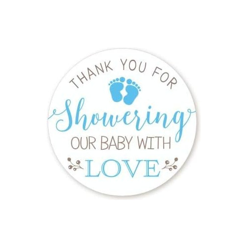 Etiquetas Baby Shower | Azul | Gracias Por Bañar Nuest...