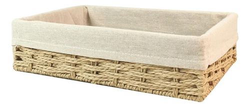 Cesta De Almacenamiento Tejida A Mano, Beige Amarillo S
