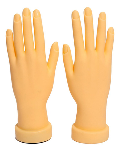 1 Par De Práctica De Uñas De Goma Flexible Flexible A Mano