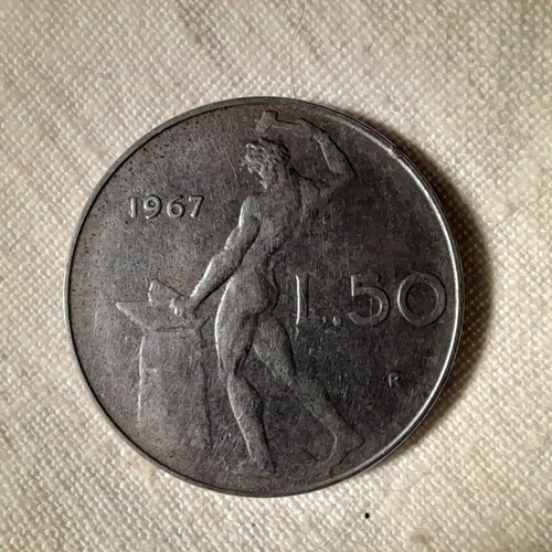 Moneda Italiana Lire 50 L.50 - 1967 - Ver Envío