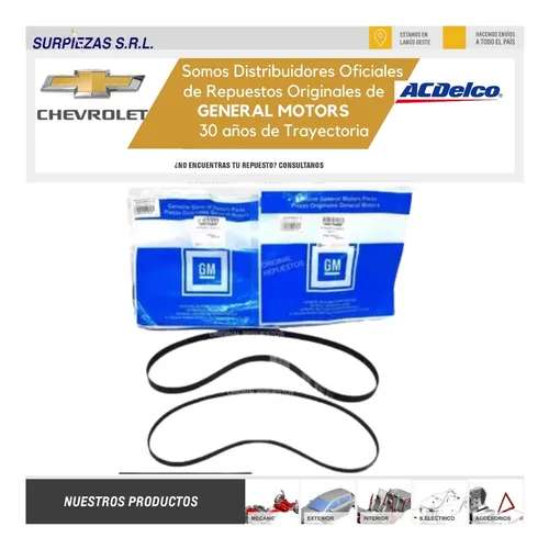 Kit Distribucion+bomba + Correas Poly V Chevrolet Onix 13/24