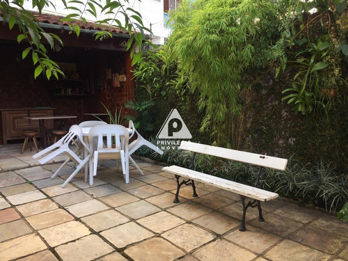 Imagem 20 de 29 de Maravilhosa Casa Em Rua Nobre Da Gávea, Com 5 Quartos, 3 Vagas, Jardim E Linda Área Externa! - 36910
