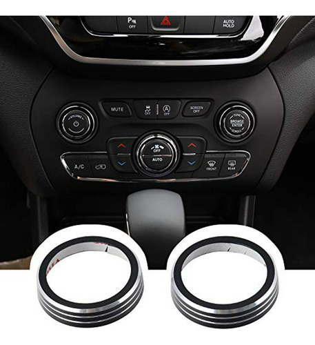 Cherocar Radio Ac Knobs Switch Button Cover Para Jeep Cherok