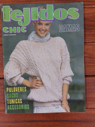Revista Tejidos Chic 1989 Antigua Usada (Usado)