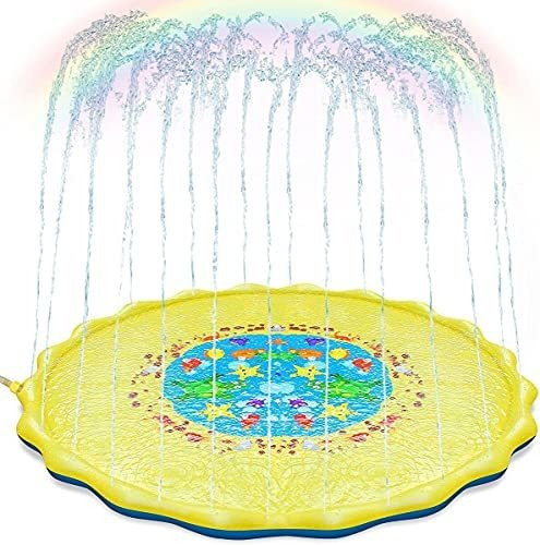 Splash Pad Sprinkler Pad Para Niños Splash Pad  Iador ...