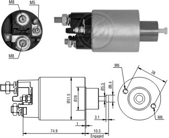 Solenoide O Automatico Renault Master 1.9 12v Zm 2993