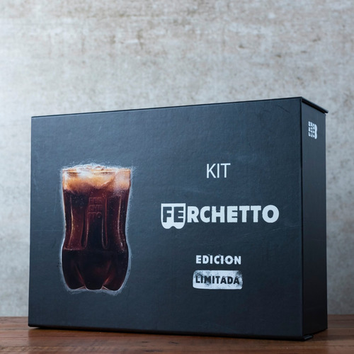 Imagen 3 de 5 de Gift Box Doble Vaso Fernet Ferchetto Vidrio 800ml