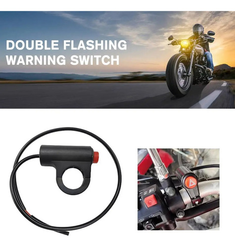 Boton Switch Para Intermitentes Montaje Manillar De Moto