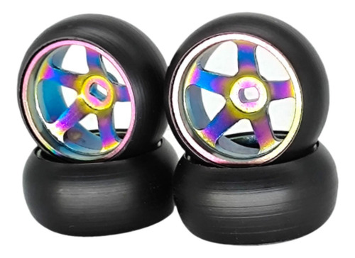 4 Piezas De Llantas Rc A Escala 1:28, Llantas Rc, Buje De