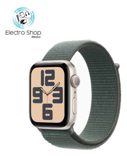 Apple Watch Se Gps Caja De Aluminio Blanco Estelar De 44 Mm Correa Loop Deportiva Verde Lago - Distribuidor Autorizado