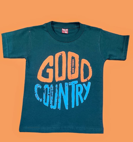 Remera Estampada Good Country De Niño Varios Colores