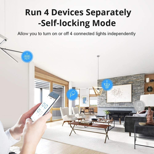 Sonoff 4ch Pro R3 Wi-fi Smart Switch De 4 Canales Para Carri