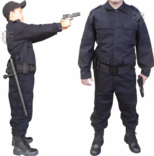 Uniforme Tactico Policíaco Azul Rip-stop