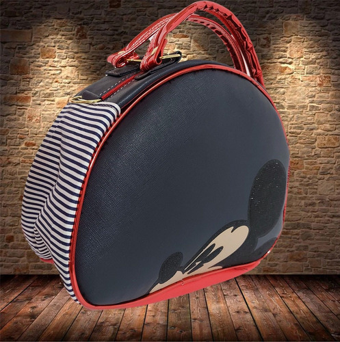 Imagen 5 de 5 de Bolsa Para Dama De Disney, De Mickey Mouse En Rojo Y Negro
