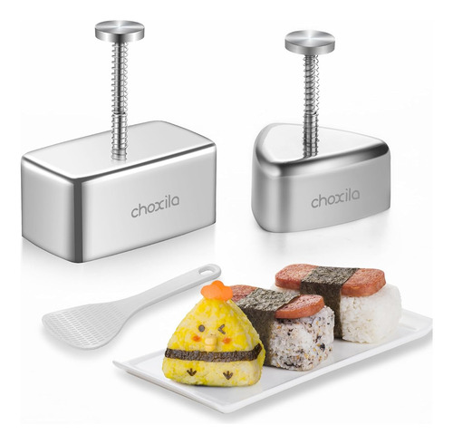 Molde De Acero Inoxidable Para Hacer Onigiri Paquete De 3