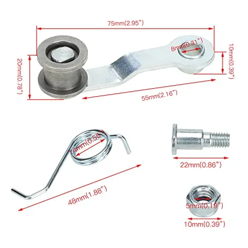 Tensor De Ajuste De Cadena Grehua Con Resorte Enrollable Par