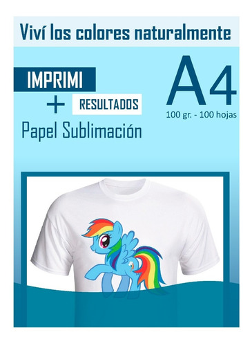 Papel A4 Exclusivo De Sublimación Premium Ideal Scp