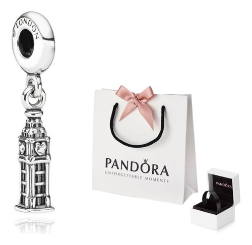 Charm Londres Big Ben London 100% Plata S925 + Set Regalo