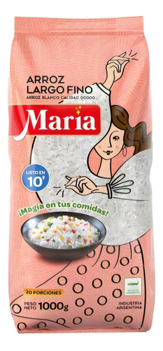 Arroz María Largo Fino X 1kg