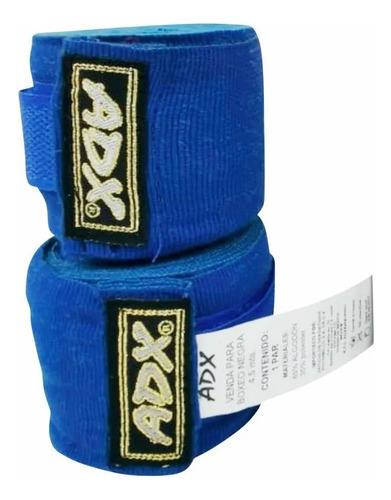 Par De Vendas Adx Para Box Muai Thay Semi-elásticas 4.5m Azu Azul