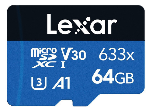Memoria Microsdxc Lexar 64gb 633 Uhs-i Clase 10 C/adaptador