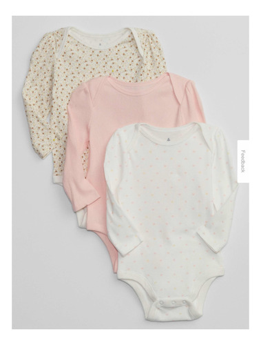 Set 3 Bodies Baby Gap Importado