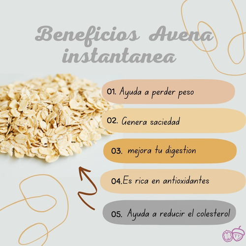 Imagen 4 de 7 de Avena Instantanea / 800 Gr / Calidad Premium . Fit And Food