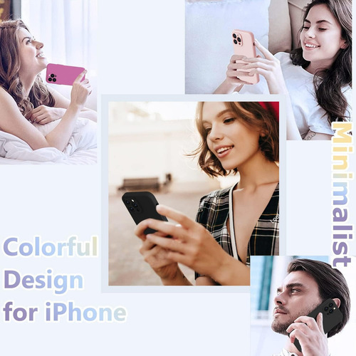 Funda Minimalista De Silicona De Color Sólido A Prueba De Golpes Para iPhone 16 Pro Max 15 14 13 12 11 Series
