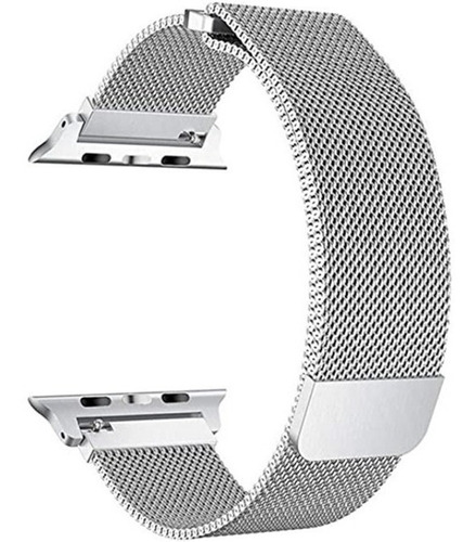 Pulseira Milanês Aço Compatível Apple Watch 38/40mm 42/44mm 