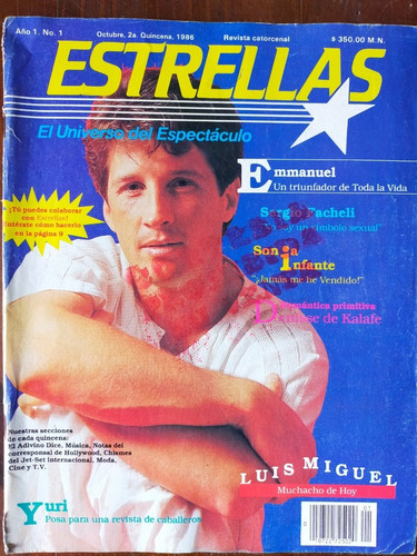 Emmanuel En Revista Estrellas N.1 Reportaj Yuri, Luis Miguel