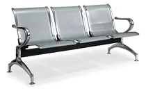 Comprar Sillas Tandem 3 Asientos Con Posa Brazos 100% Metal 