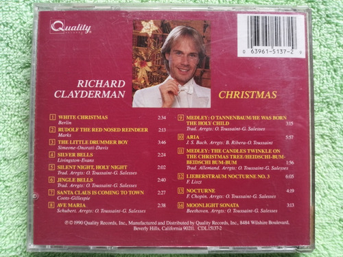 Eam Cd Richard Clayderman Christmas 1990 Piano En Navidad