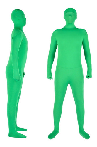 Traje Verde De Cuerpo Completo P/fotografía Croma P/adulto