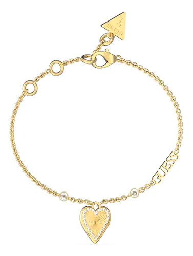 Pulsera Para Mujer Marca Guess Color Dorado Diámetro 10 Cm Largo 20 Cm