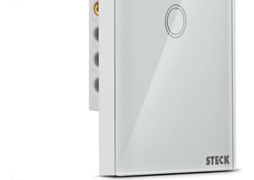 Interruptor Steck Smarteck 1 Modulo Touch Wi-fi Bivolt Branc