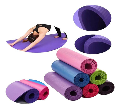 Colchoneta Yogamat Pilates Gimnasia Abdominales 10mm