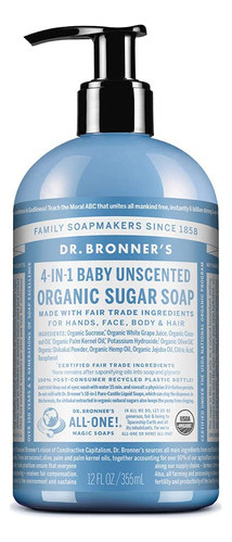 Dr Bronners 4 En 1 Organic Baby Soap 355ml