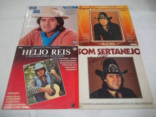 Lp Vinil - Hélio Reis - 4 Discos