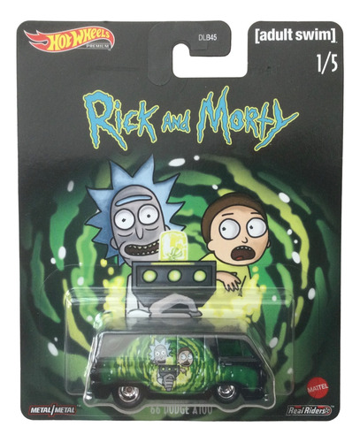 Hot Wheels Pop Culture Rick And Morty 1/5 1966 Dodge A100