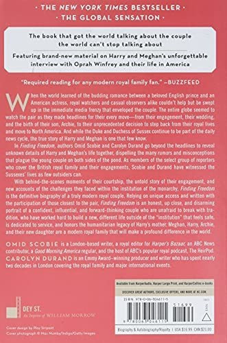 Finding Freedom Harry And Meghan, De Scobie, Omid. Editorial Dey Street Books, Tapa Blanda En Inglés, 2021