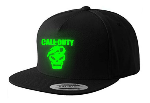 Gorra Snapback Plana Call Of Duty - Brilla En La Oscuridad