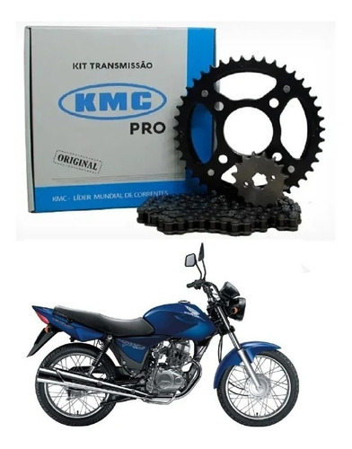 Kit Relação Transmissão Titan 150 2004 Ate 2015 Kmc Pro S/r