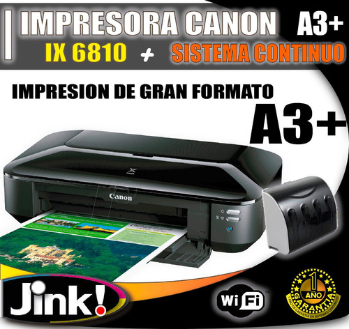 Impresora Canon Ix6810 Carro Ancho A3 Mas Sistema Continuo