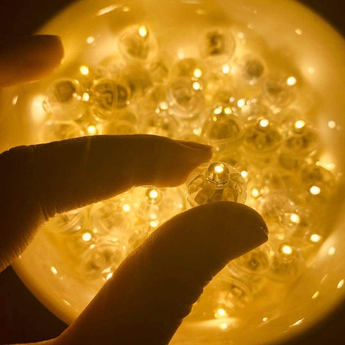 50 Luces Led Blancas Cálidas Impermeables Para Decoración